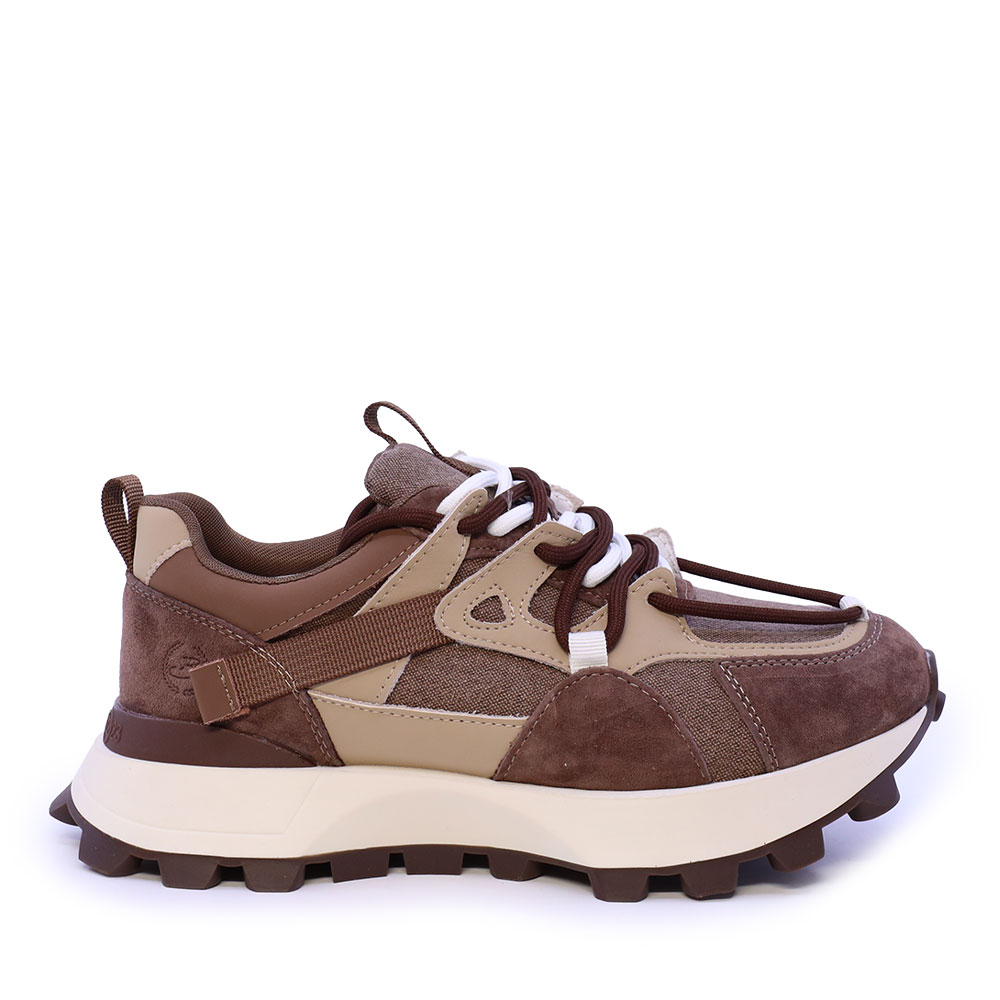 Sneakers femei Benvenuti maro din piele și textil 1992DP0490VM