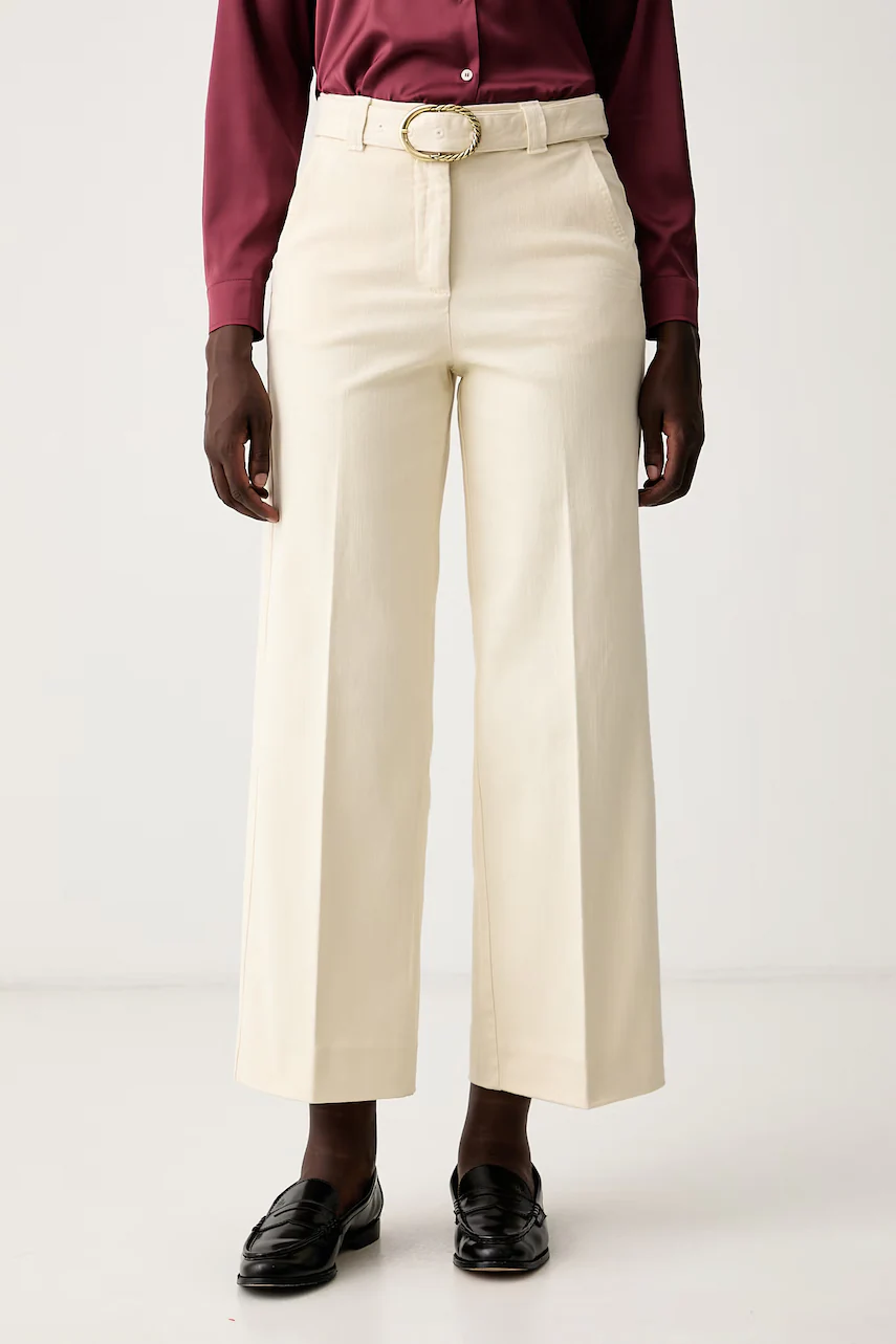 Marella  blugi wide leg pentru femei MLSZANZARA