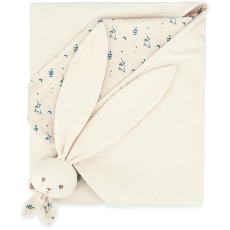 Kaloo Lapinoo păturică moale, cu posibilitate de fixare pe scaunul auto Cream 80 cm x 70 cm 1 buc