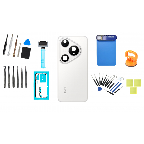 Kit Capac Baterie Huawei Pura 80 Pro Glazed White Service Pack si Instrumente Service Dedicate