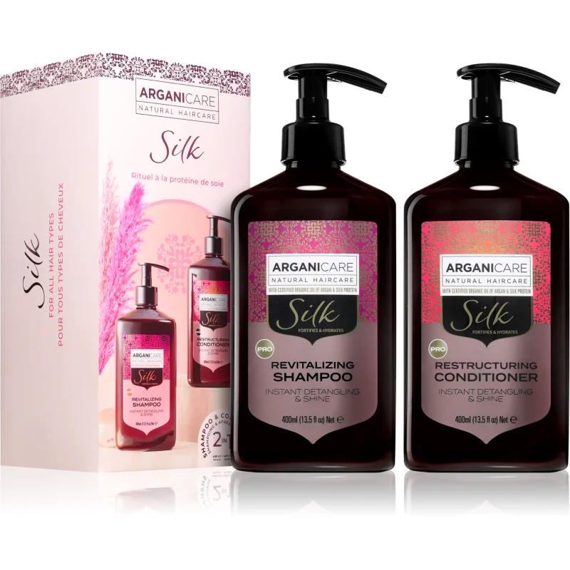 Arganicare Silk Protein Set set cadou cu proteine din mătase 1 buc