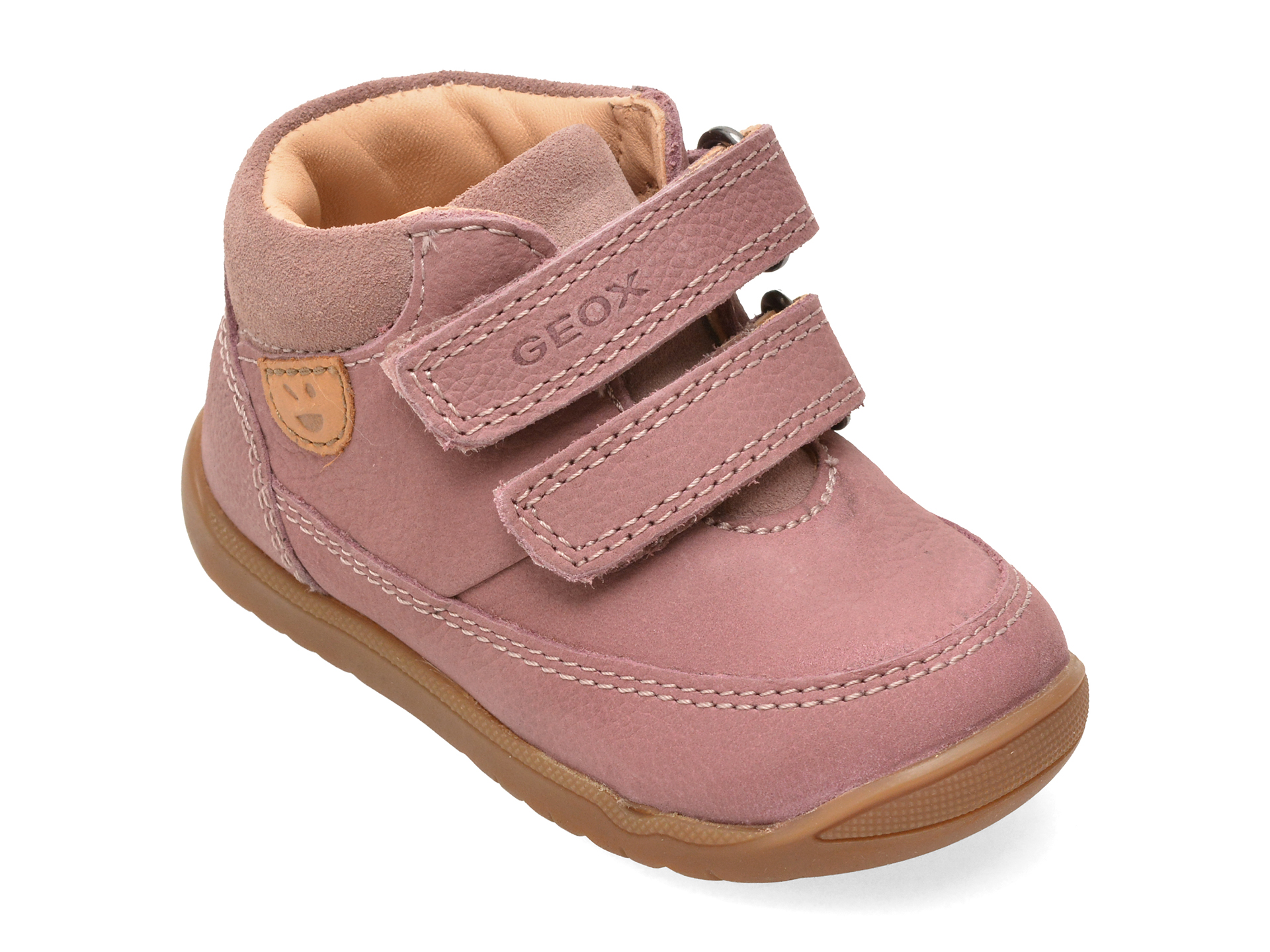 Ghete GEOX roz, B664PD, din piele naturala
