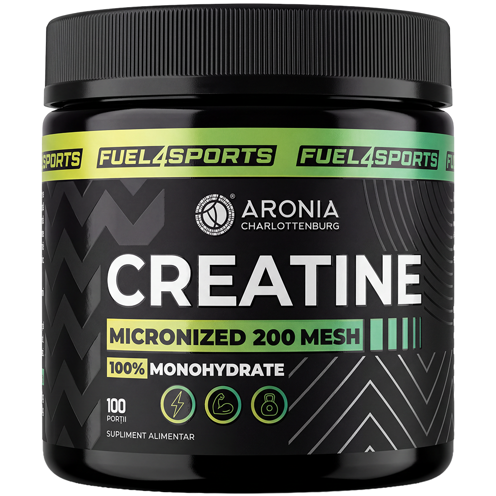 Creatină Micronizată 200 Mesh, 100% Monohidrată – 100 de porții pentru forță, masă musculară și rezistență la efort