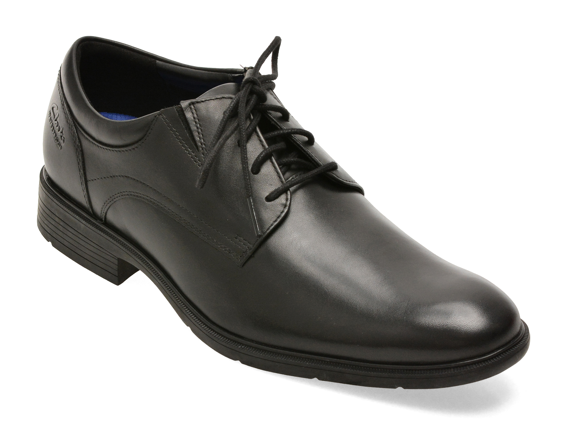 Pantofi eleganti CLARKS negri, STEADWELL PTWP, din piele naturala