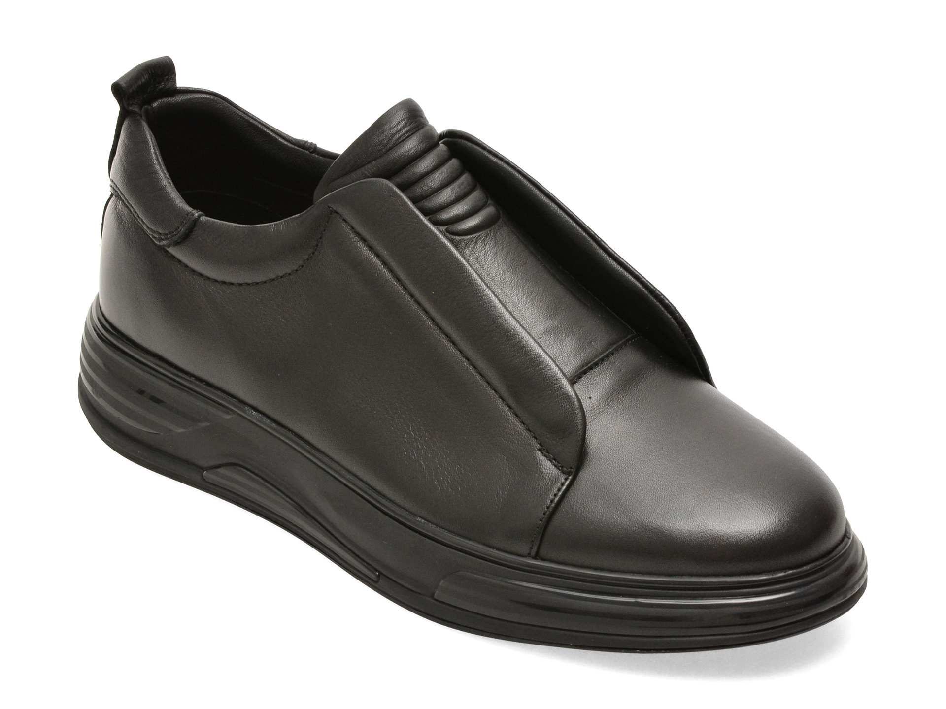 Pantofi OTTER negri, 5054, din piele naturala