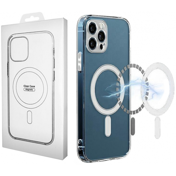 Husa MagSafe pentru Apple iPhone 16 Pro Max, OEM, Clear with Camera Protection, Transparenta