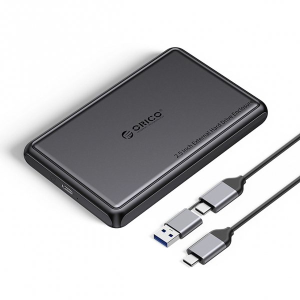 Rack Orico DDL25-C3 pentru HDD / SSD SATA 2.5inch, USB-C, Negru
