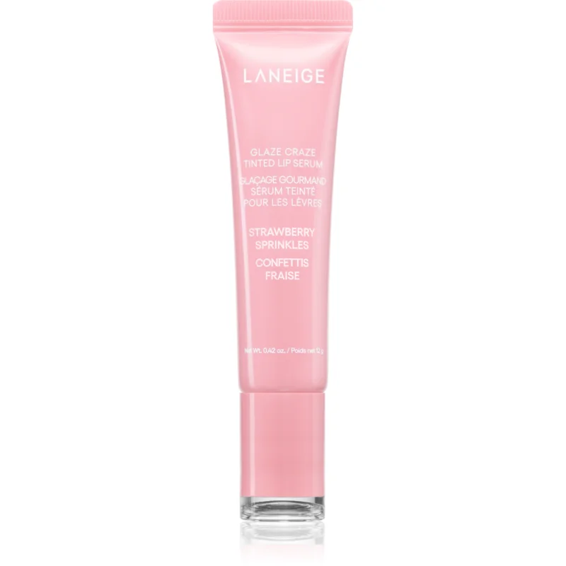 LANEIGE Glaze Craze Tinted Lip Serum balsam de buze colorat culoare Strawberry Sprinkles 12 g