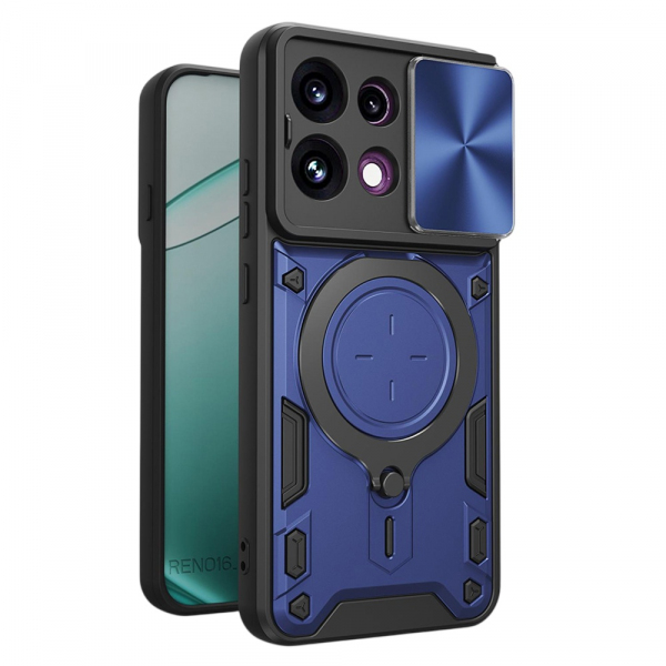 Husa pentru Oppo Reno16 F / Reno16 FS, Techsuit, CamGuard Pro, Albastra