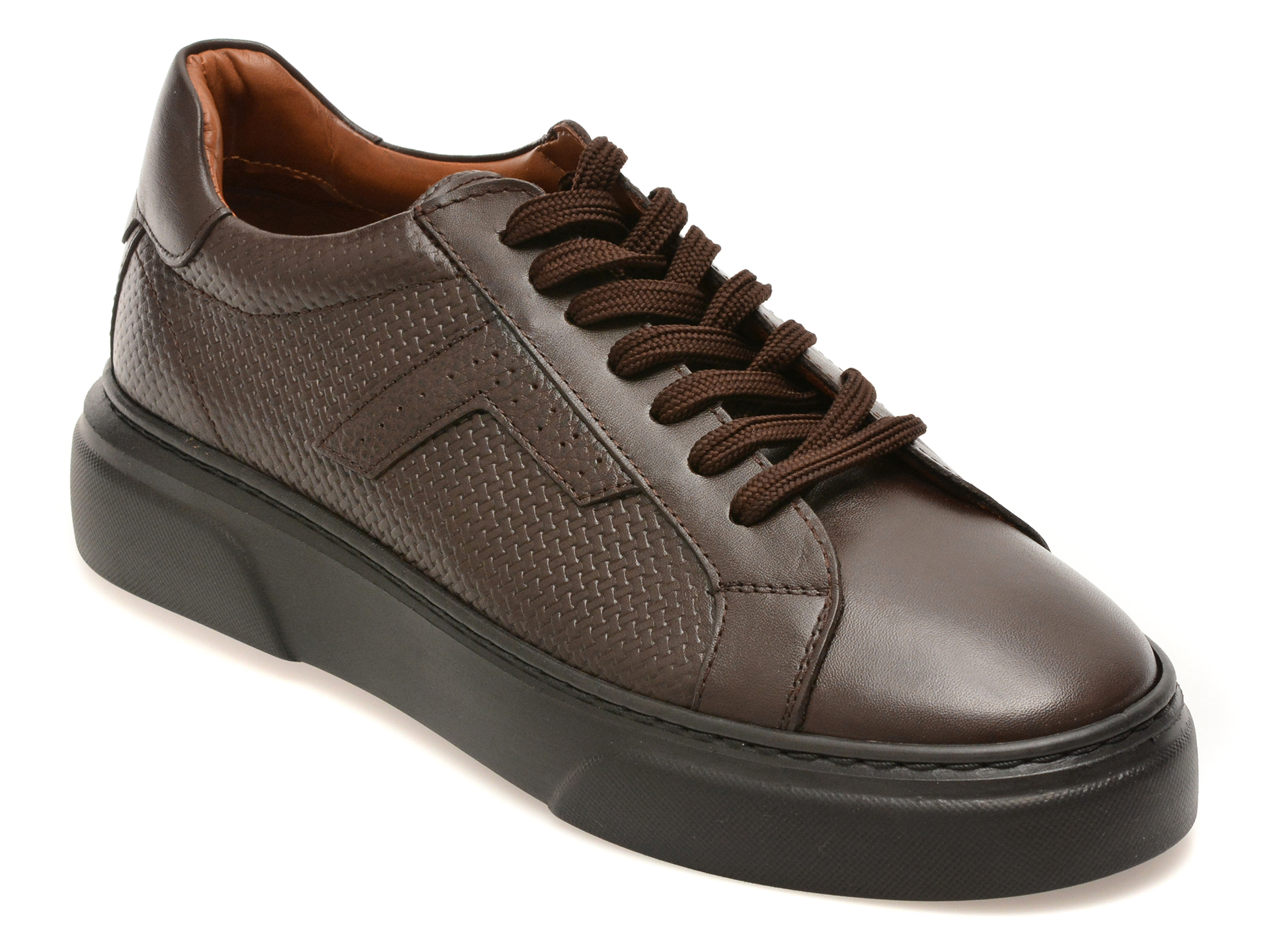 Pantofi sport LOST maro, WB001, din piele naturala