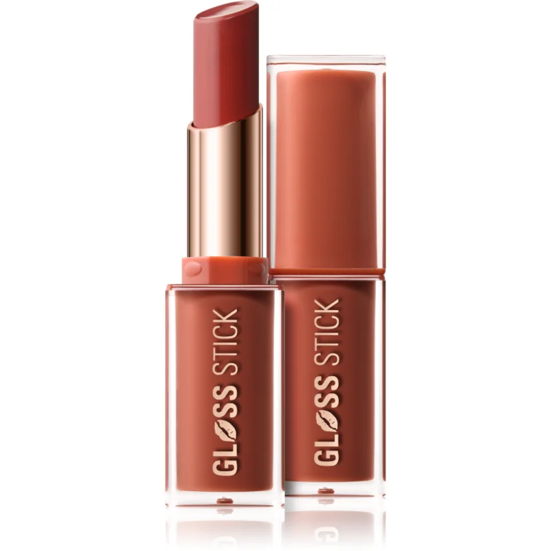 Revolution Pout Lip Gloss Stick ruj lucios hidratant culoare Toffee Nude 3 g