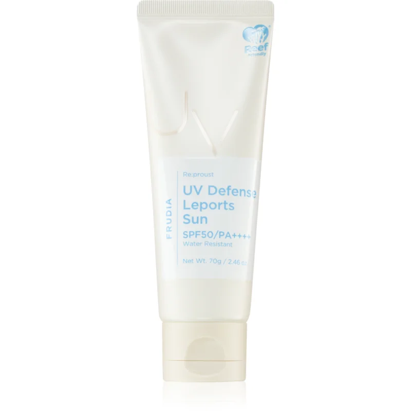 Frudia Re:proust UV Defense loțiune protectoare hidratantă pentru piele sensibilă SPF 50+ 70 g