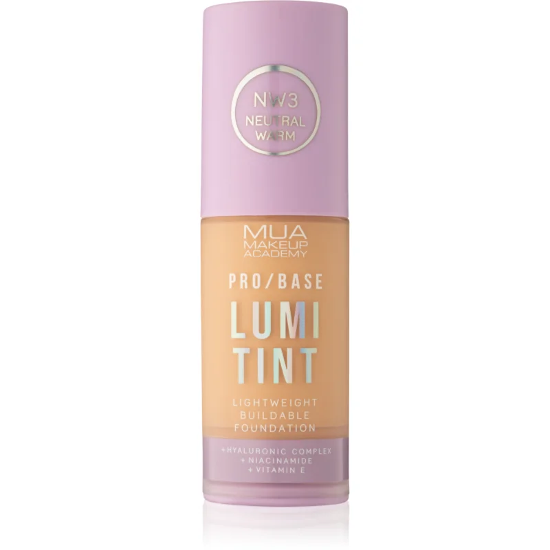 MUA Makeup Academy PRO/BASE Lumi Tint make-up cu textura usoara culoare NW3 30 ml
