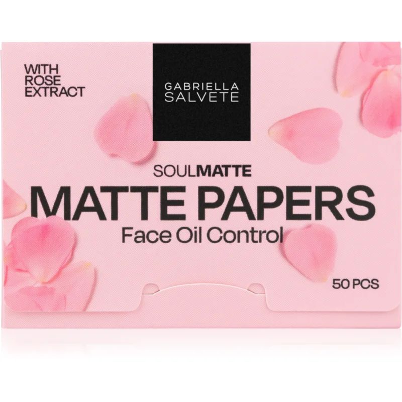 Gabriella Salvete SoulMatte Rose Extract foițe cu efect matifiant cu ulei de trandafir 50 buc