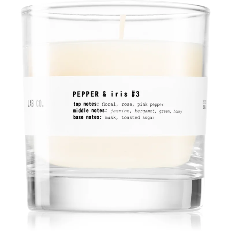 The Olphactory Lab Co. Pepper & Iris lumânare parfumată 200 g