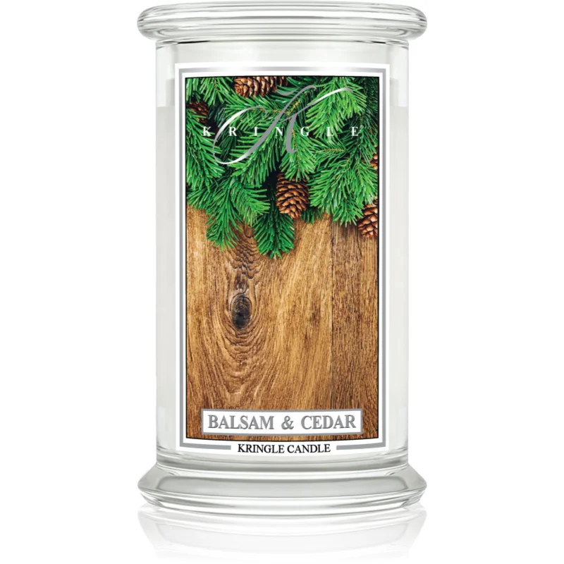 Kringle Candle Classic Balsam & Cedar lumânare parfumată 623 g