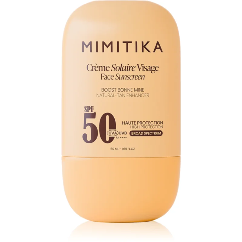 Mimitika Sun Face Sunscreen SPF50 crema protectoare pentru fata pentru intensificarea bronzului SPF 50 50 ml