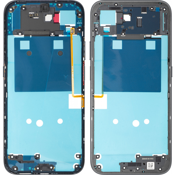 Carcasa Mijloc Honor 600 Smart, Negru (Velvet Black), Service Pack 9707ADNR