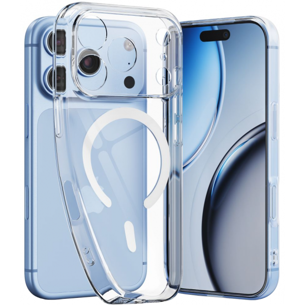 Husa MagSafe pentru Apple iPhone 18 Pro / 17 Pro, Tech-Protect, Flexair, Transparenta