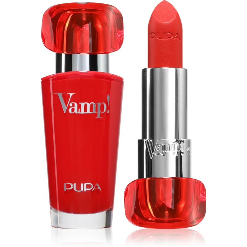 PUPA Milano Vamp! Luminous Lipstick ruj pentru buze culoare 304 Red Flame 3.5 g