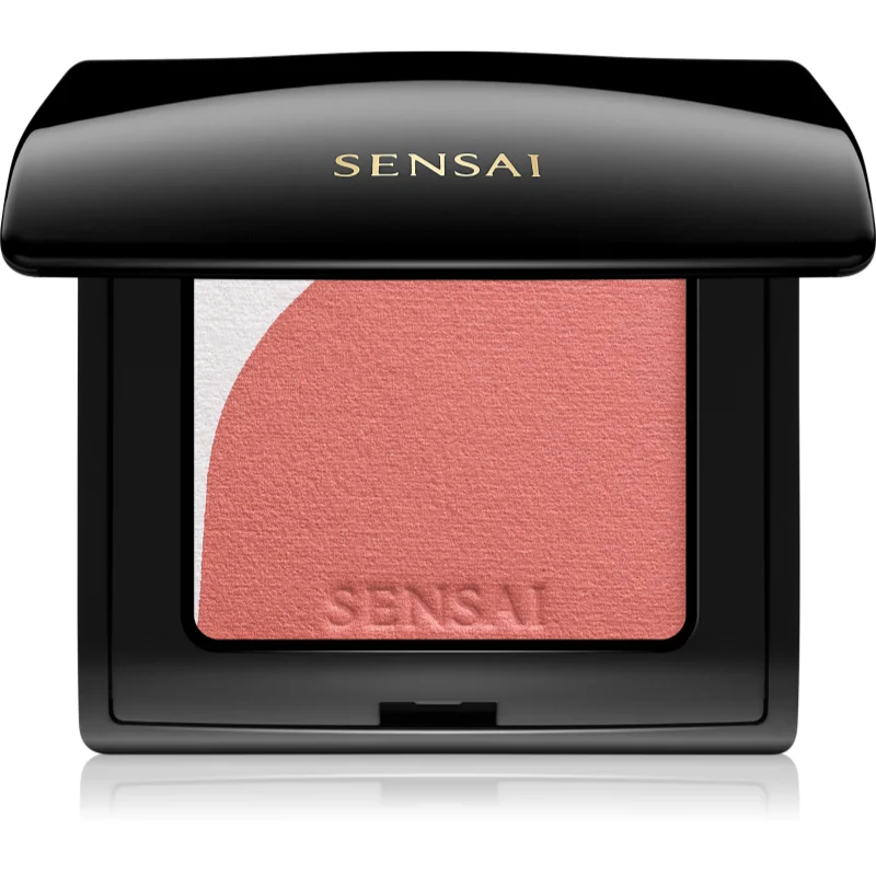 Sensai Blooming Blush blush cu efect iluminator cu pensula culoare 03 Blooming Coral 4 g
