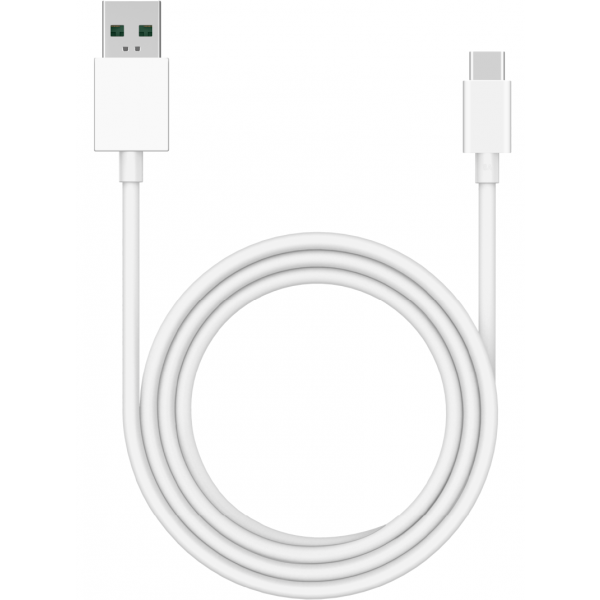 Cablu Date si Incarcare USB-A - USB-C Oppo DL129, 1m, Alb 611602000006