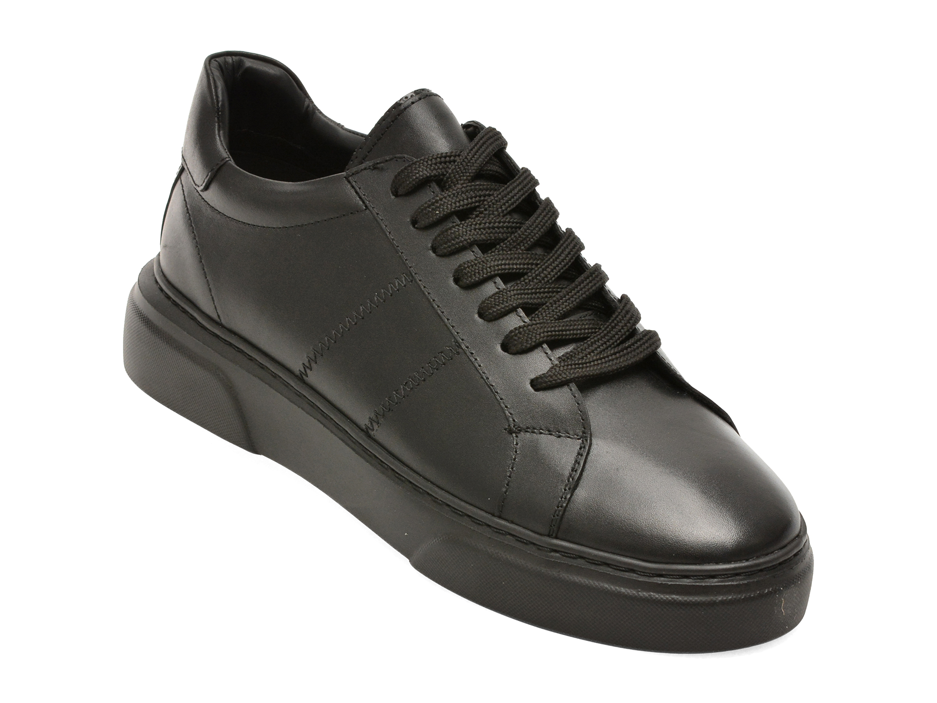 Pantofi sport LOST negri, LST110N, din piele naturala