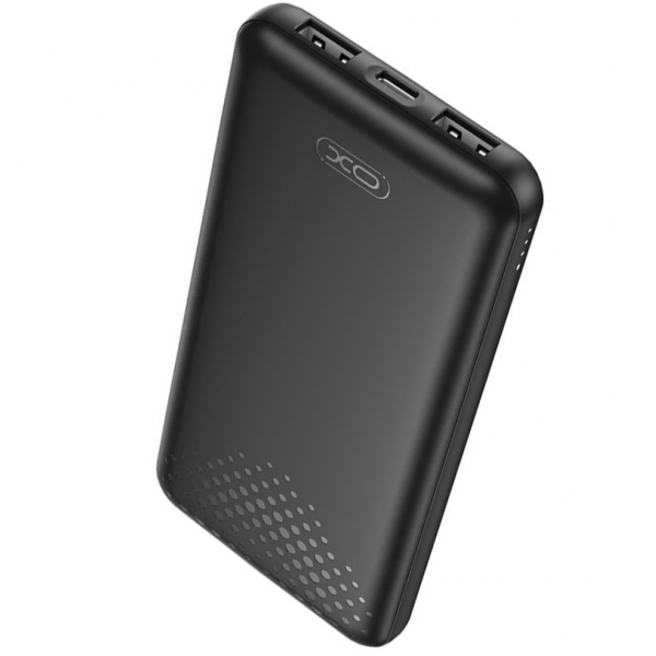 Baterie Externa XO Design PB312, 10000mAh, 10W, 2 x USB-A, Neagra