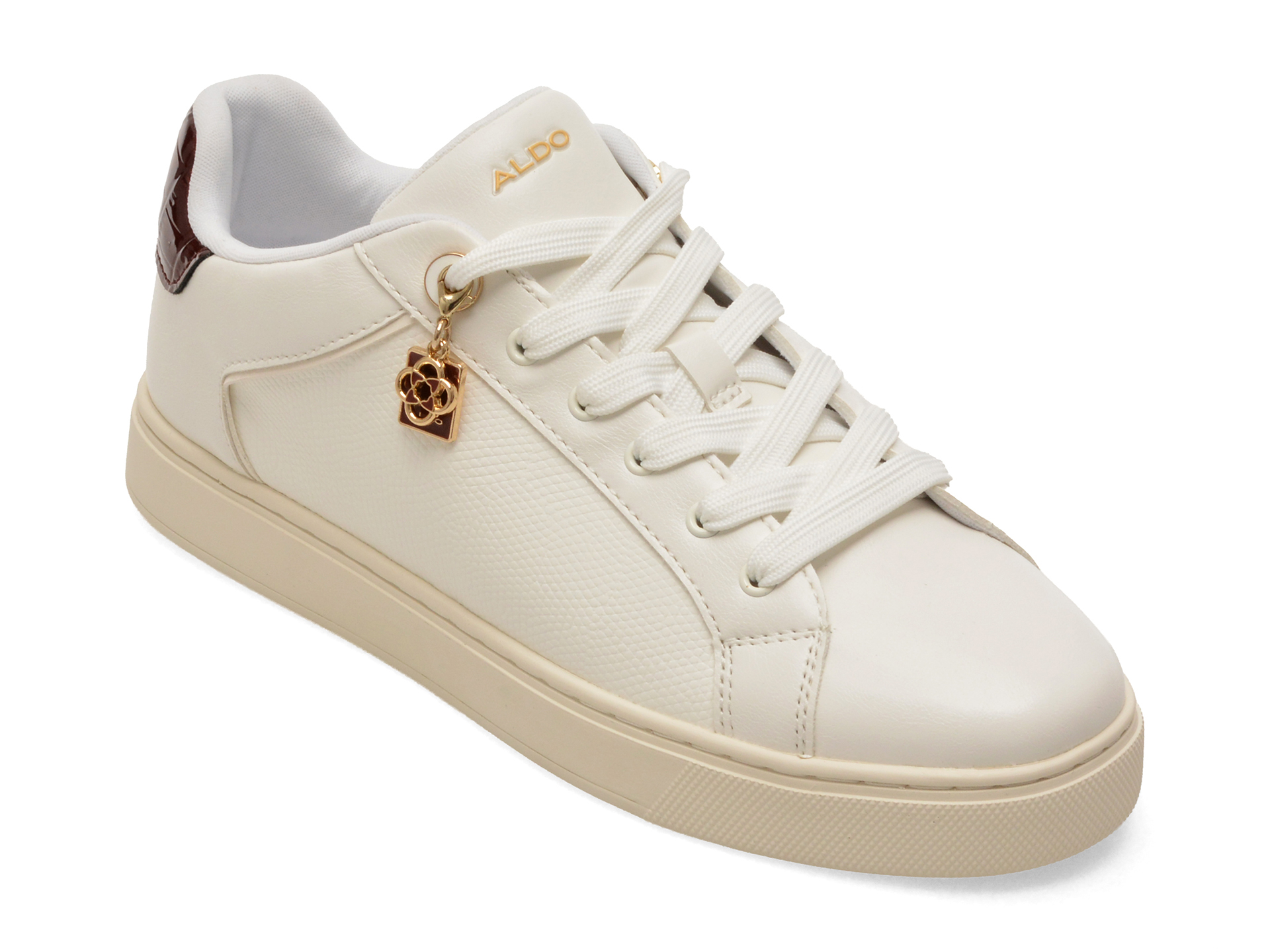 Pantofi sport ALDO albi, ELGATA 116, din piele ecologica