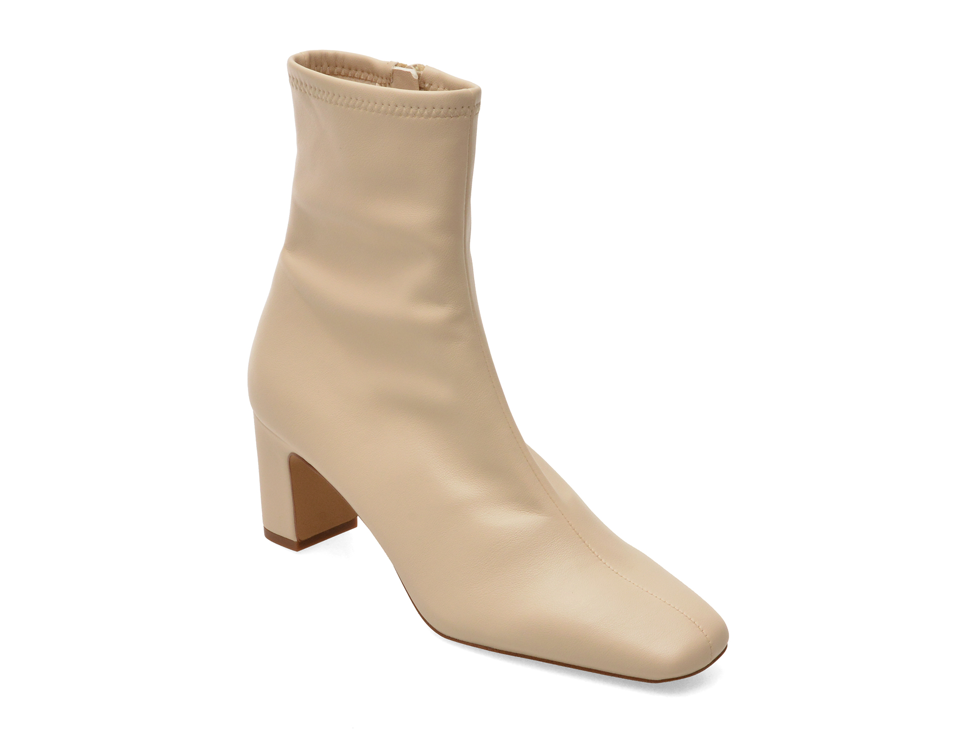Botine ALDO bej, KAYIA 108, din piele ecologica