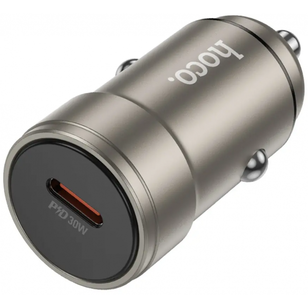 Incarcator Auto HOCO Z57, 30W, 3A, 1 x USB-C, Gri