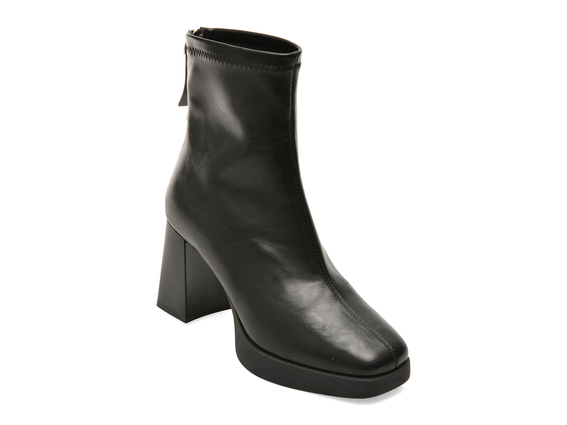 Botine GRYXX negre, 3971, din piele ecologica