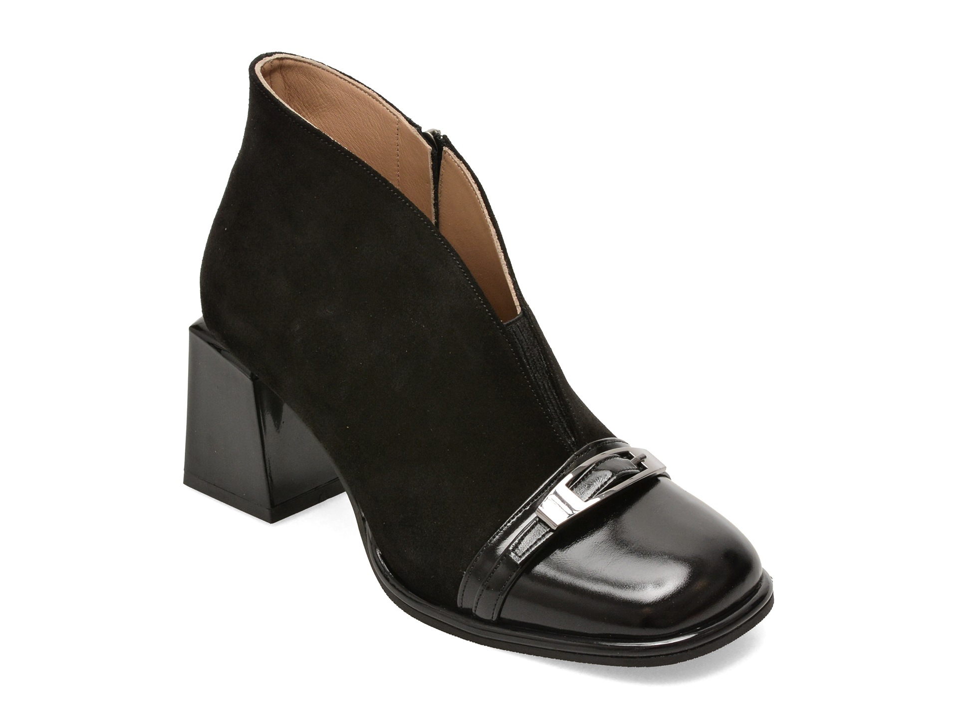 Botine EPICA negre, 6020613, din piele intoarsa