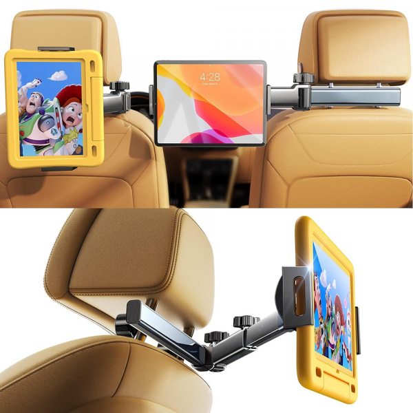 Suport Auto Tetiera Lisen pentru Telefon / Tableta, 4.7inch - 12.9inch, Negru YL0423090004