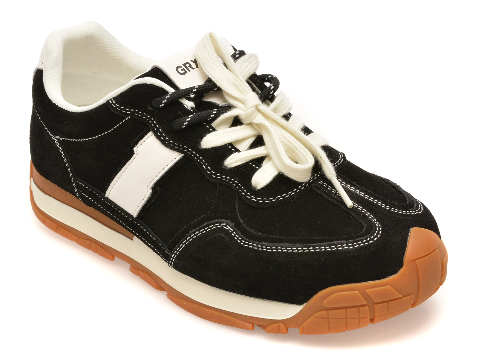 Pantofi sport GRYXX negri, JX20, din piele intoarsa