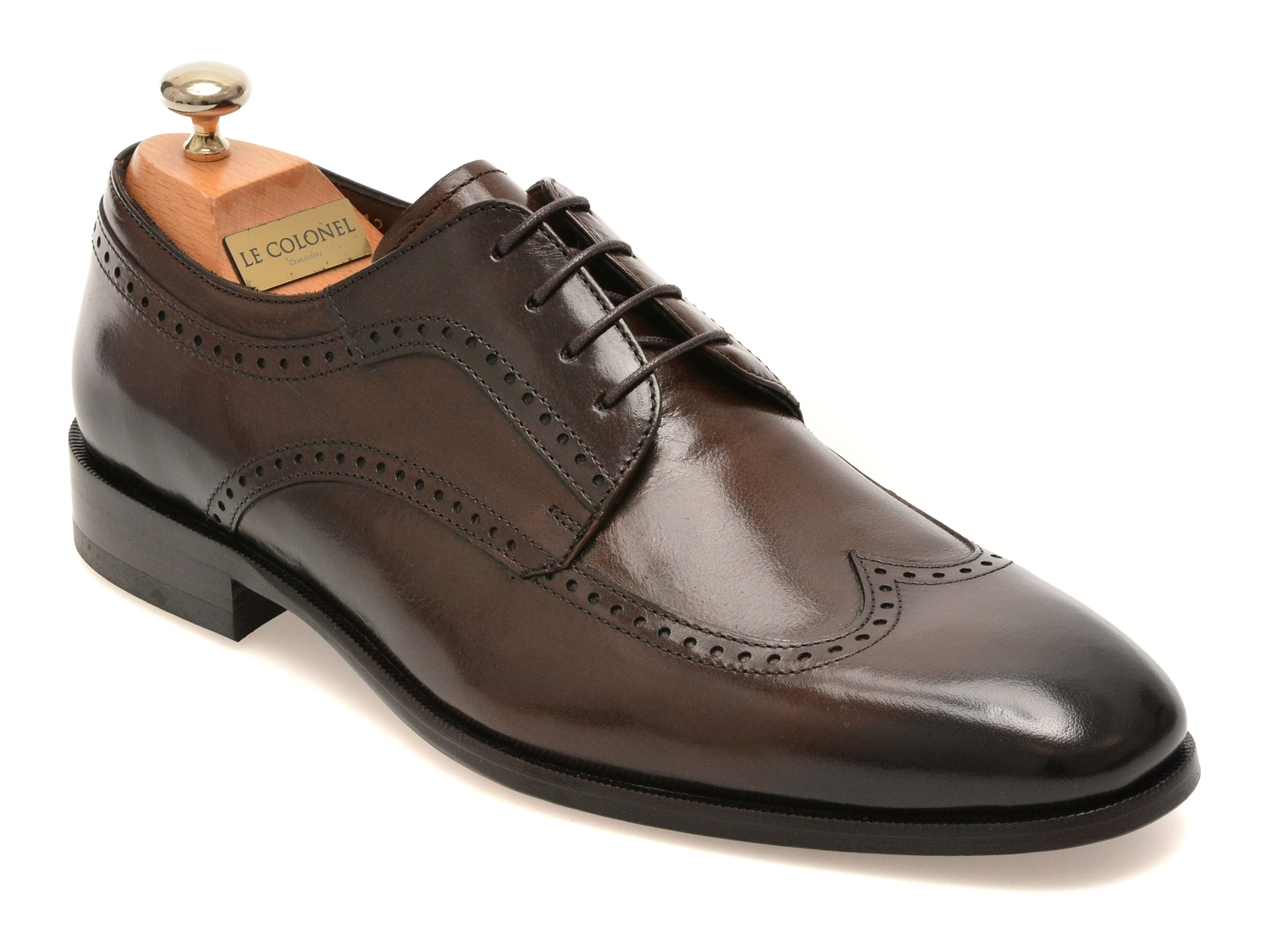 Pantofi eleganti LE COLONEL maro, 484121, din piele naturala