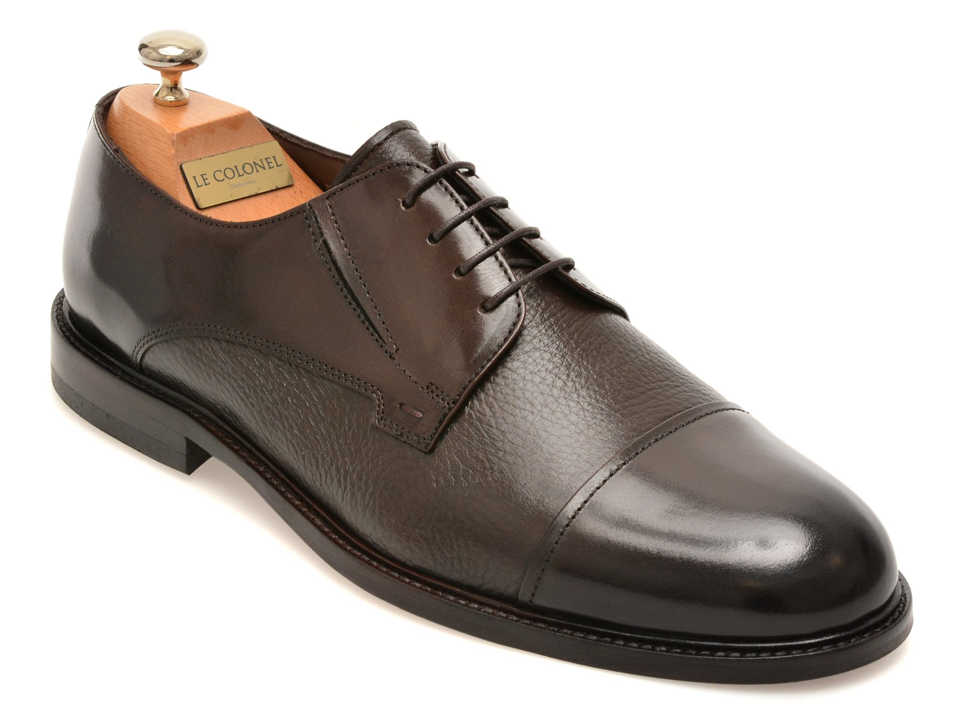 Pantofi eleganti LE COLONEL maro, 75303, din piele naturala