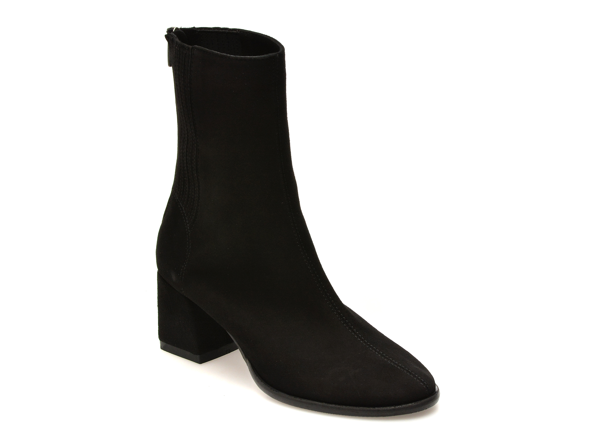 Botine EPICA negre, 2771083, din piele intoarsa