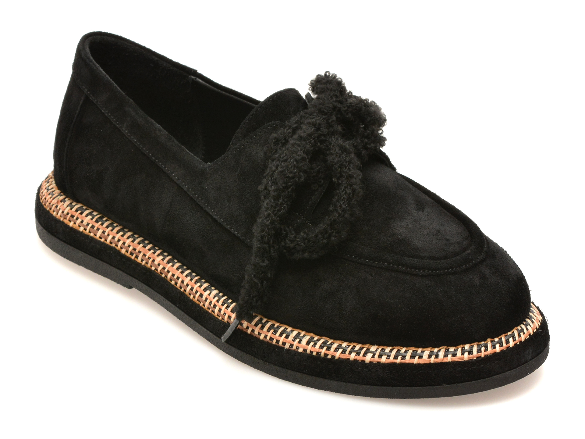 Mocasini GRYXX negri, 3701216, din piele intoarsa