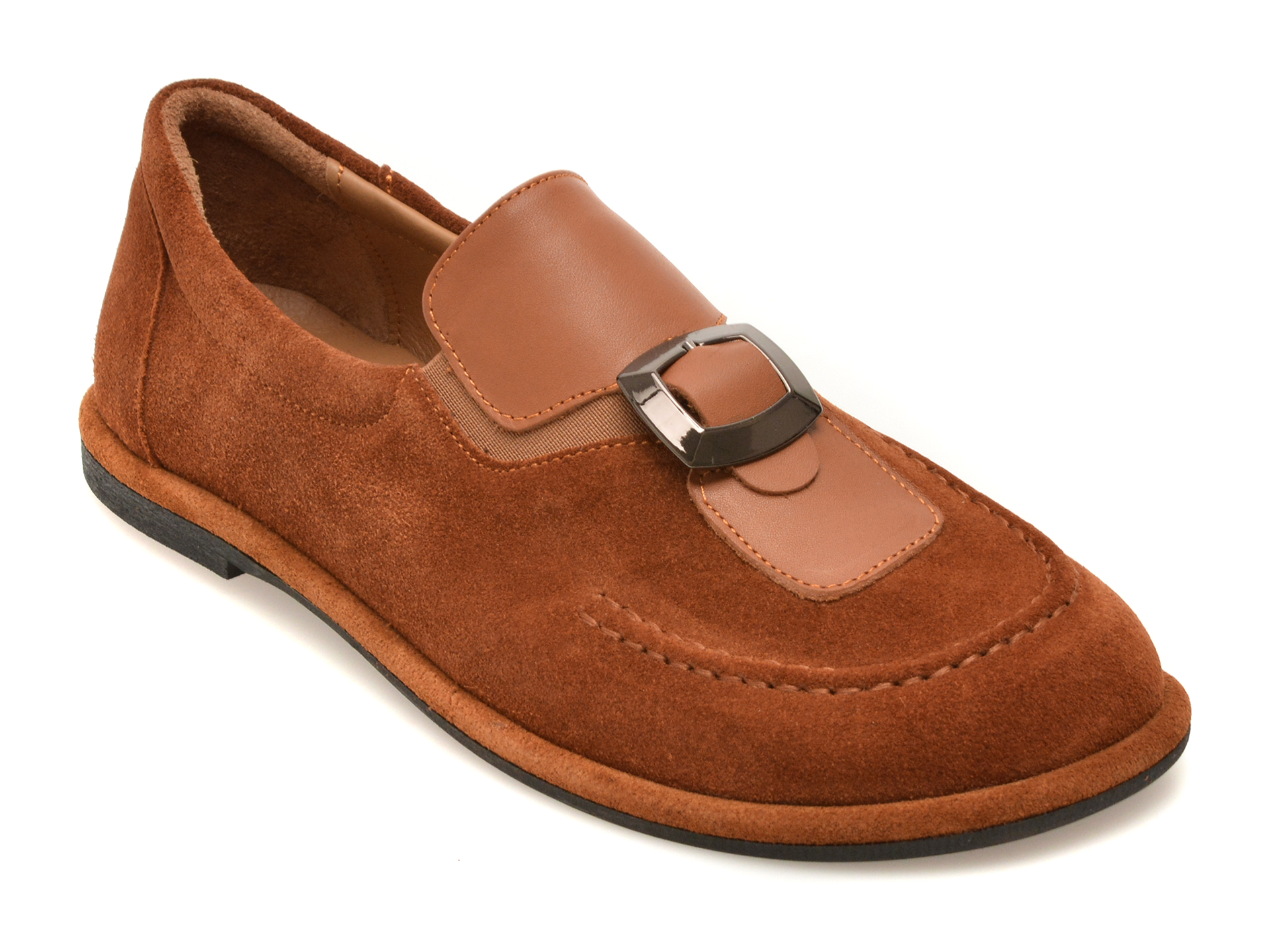 Mocasini EPICA maro, 1614110, din piele intoarsa