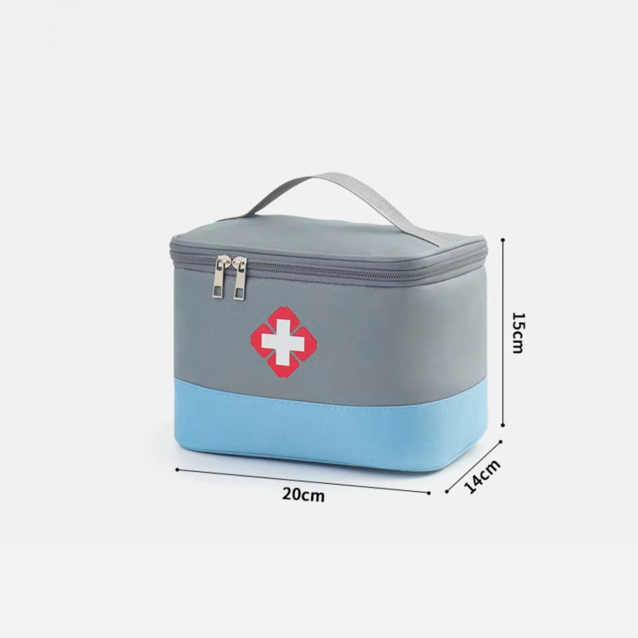 Geanta pentru medicamente si trusa de prim ajutor, Mica, GT4029, Gri / Albastru