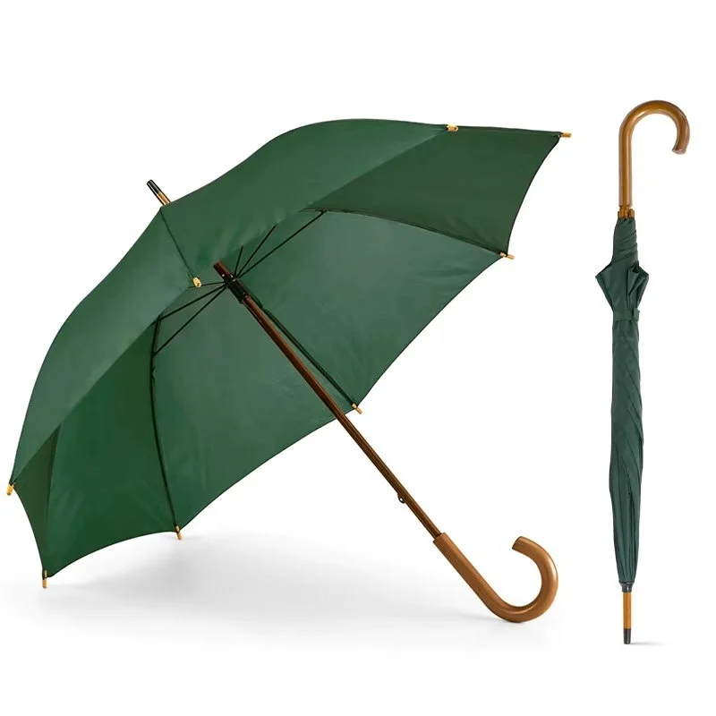 Umbrela cu maner lung, 8 spite, diametru 105 cm, UMB021, Verde