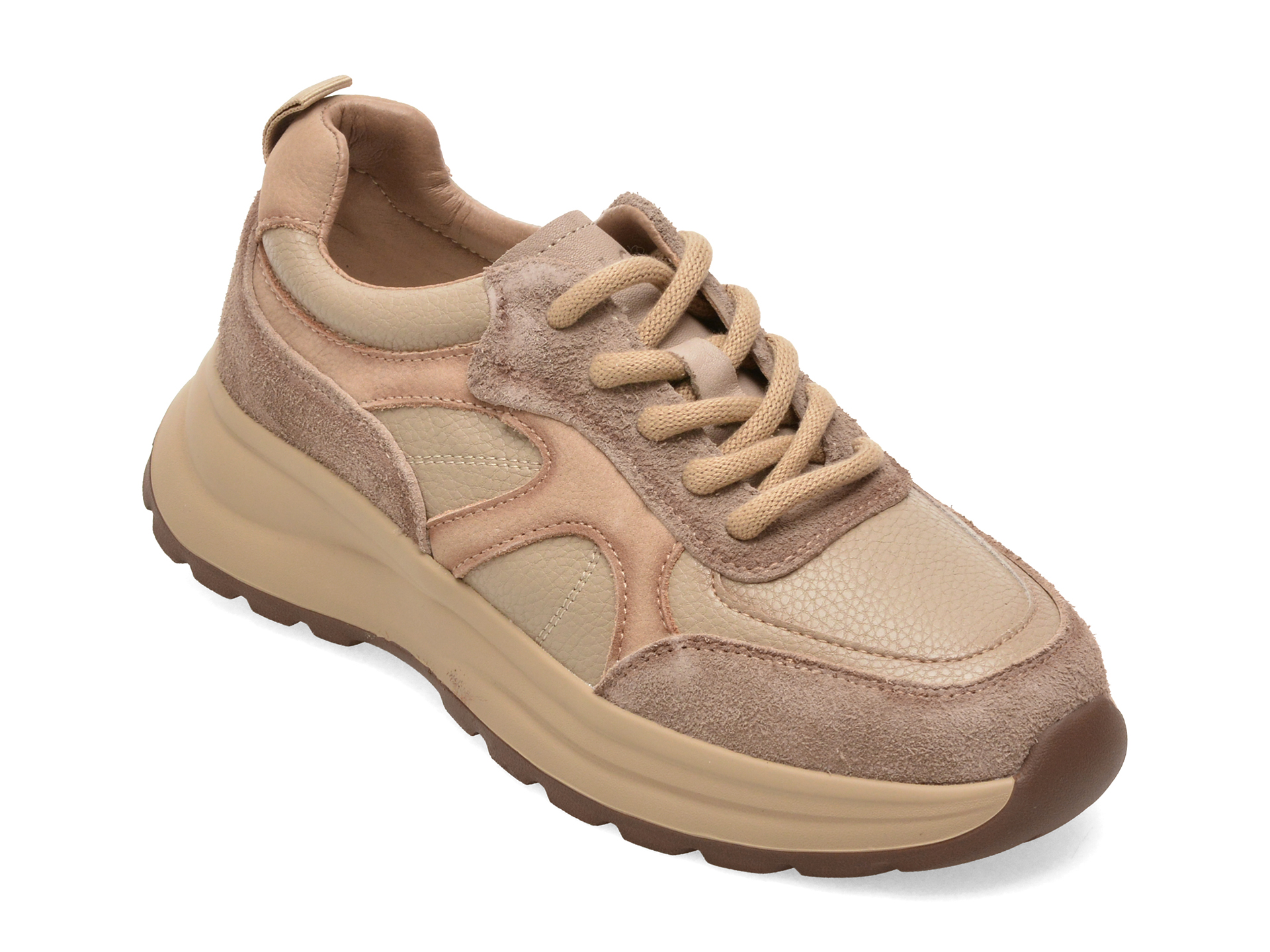 Pantofi sport EPICA bej, 9008, din piele naturala