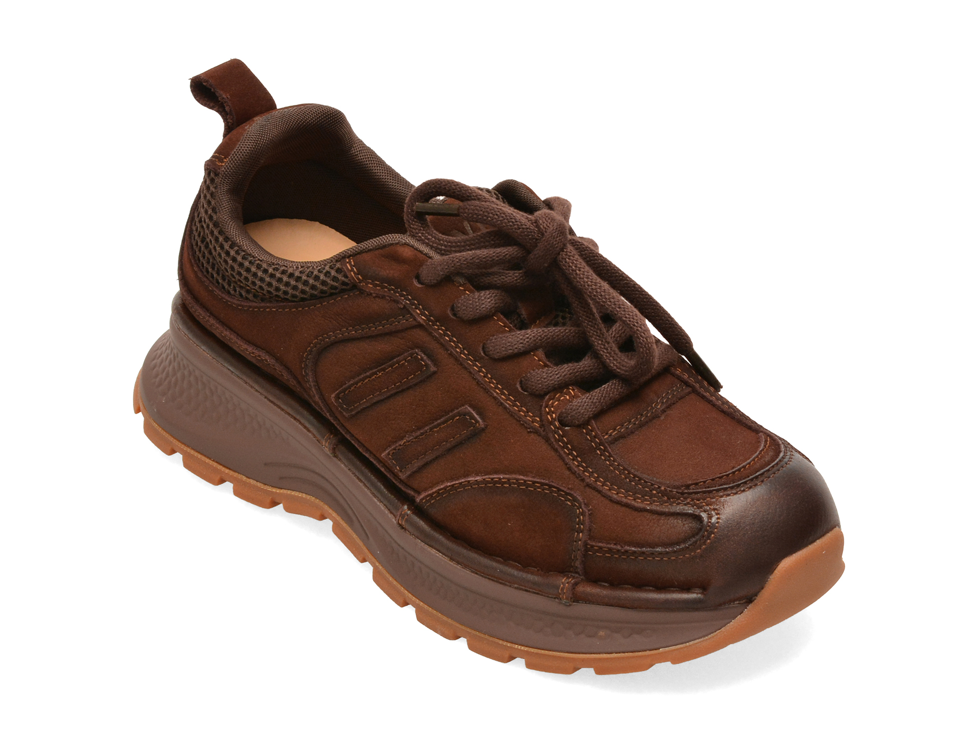 Pantofi sport FLAVIA PASSINI maro, 9011, din nabuc
