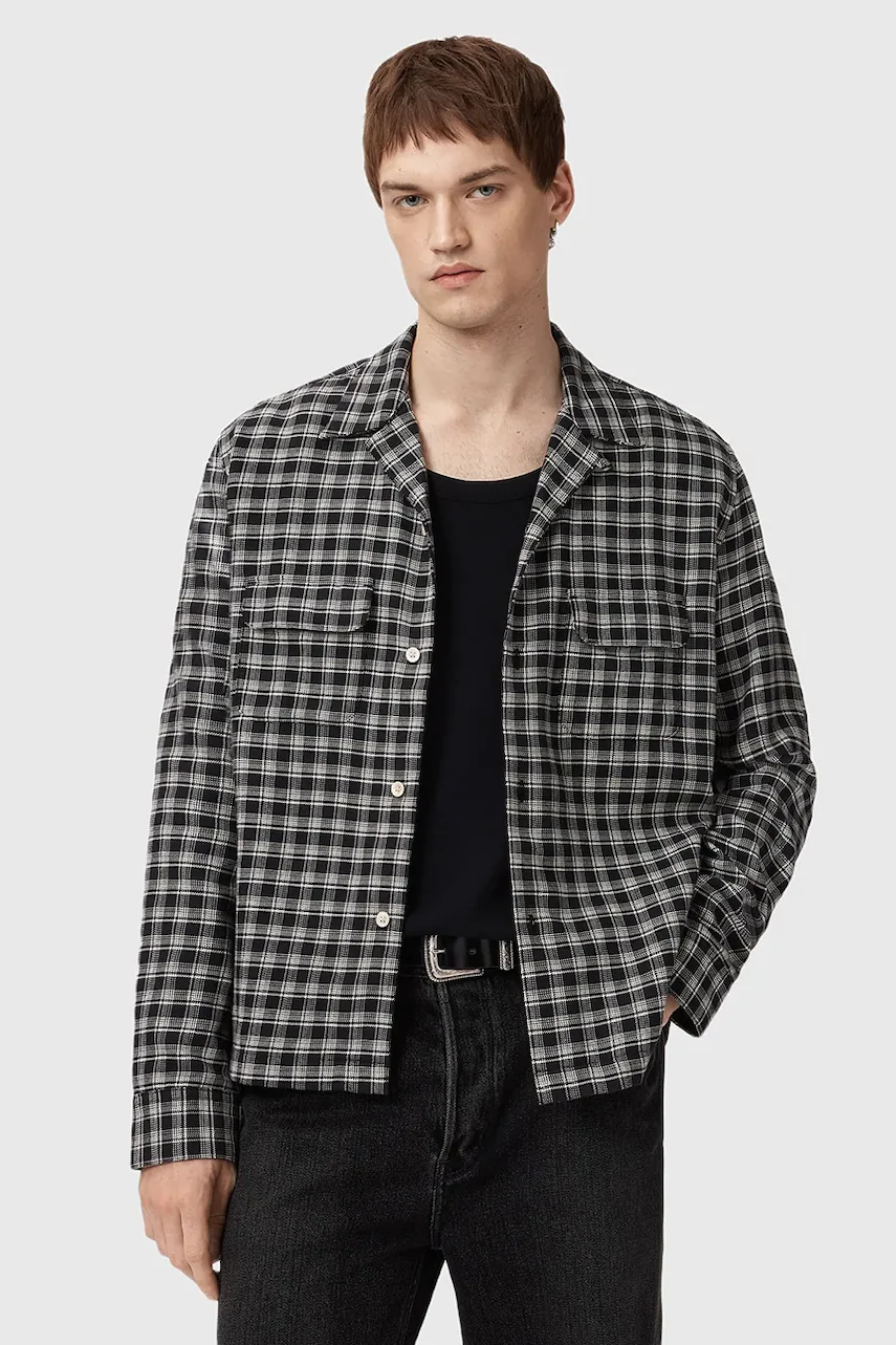 AllSaints  cămașă din bumbac HORTON
