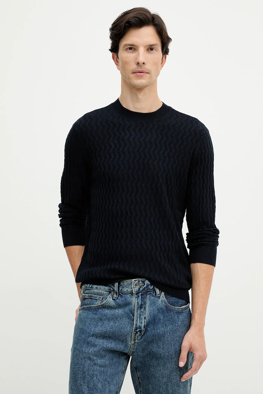 Armani Exchange  pulover din amestec de lână