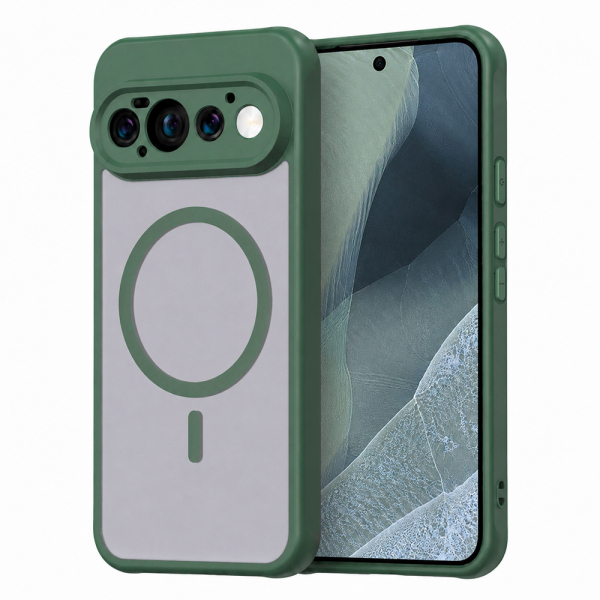 Husa MagSafe pentru Google Pixel 11 Pro, Techsuit, HaloFrost II, Verde