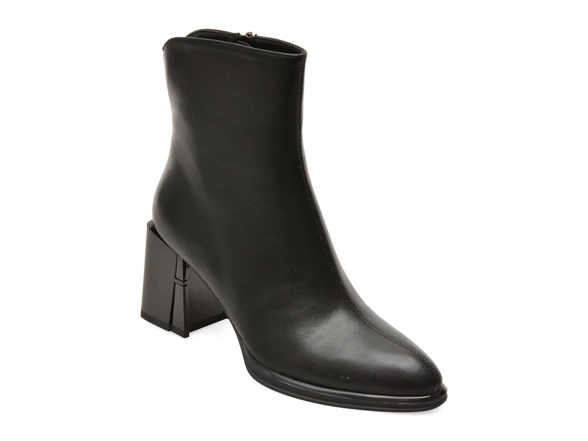 Botine FLAVIA PASSINI negre, 2437, din piele naturala