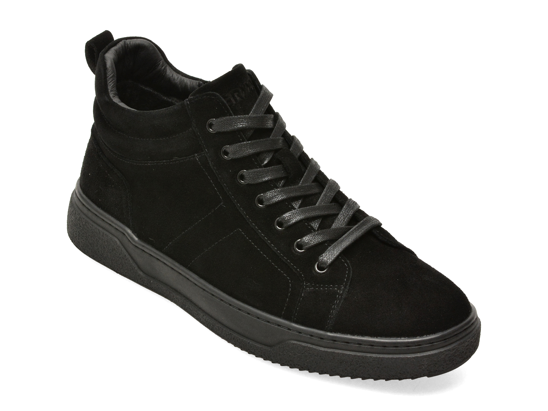 Ghete GRYXX negre, 63578, din piele intoarsa
