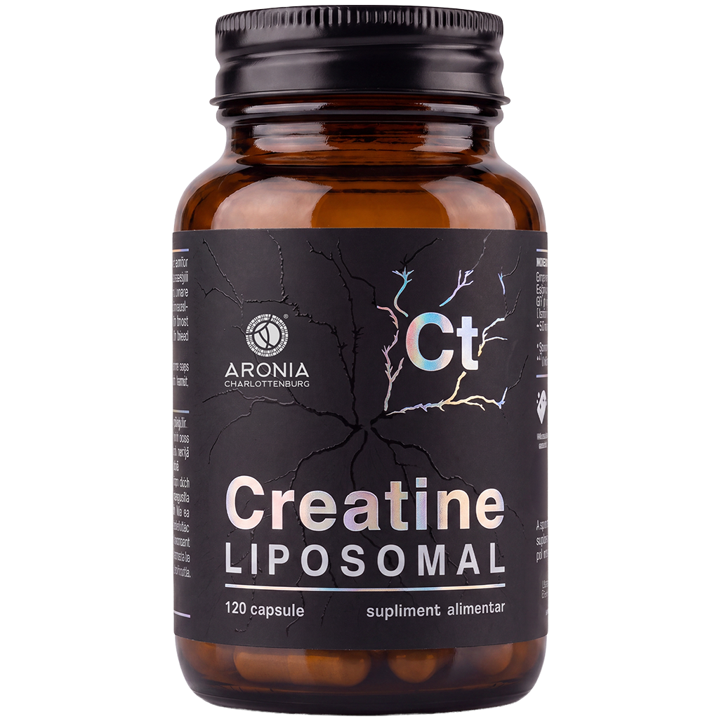 Creatină Lipozomală: 120 capsule, pentru mușchi, forță și progres în sală